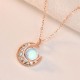 925 Silver Moonstone Love Necklace Pendant
