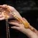 Tibetan Golden Silk Jade Wealth Pendant Necklace Tibetan Golden Silk Jade Wealth Pendant Necklace