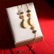 925 Silver Hetian White Jade Water Drop Necklace 925 Silver Hetian White Jade Water Drop Necklace