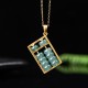 925 Silver Jade Abacus Abundance Necklace 925 Silver Jade Abacus Abundance Necklace