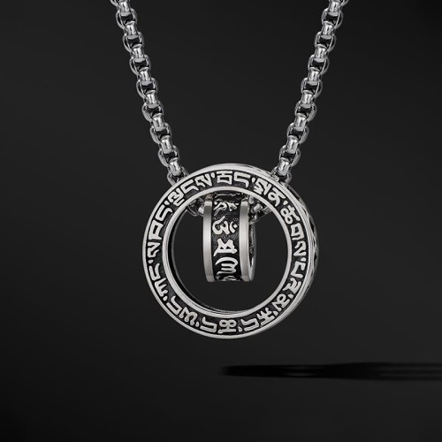 Tibetan Om Mani Padme Hum Peace Necklace Tibetan Om Mani Padme Hum Peace Necklace