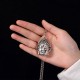 925 Sterling Silver Buddha Head Compassion Necklace