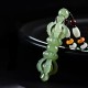 Tibetan Hetian Jade Dorje Vajra Success Necklace