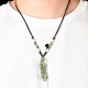 Tibetan Hetian Jade Dorje Vajra Success Necklace