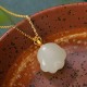 925 Silver Hetian White Jade Cat Paw Luck Necklace 925 Silver Hetian White Jade Cat Paw Luck Necklace