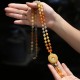 Tibetan Golden Silk Jade Wealth Pendant Necklace Tibetan Golden Silk Jade Wealth Pendant Necklace