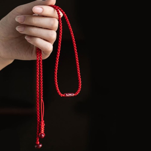 Natural Cinnabar Calm Blessing Belly Chain