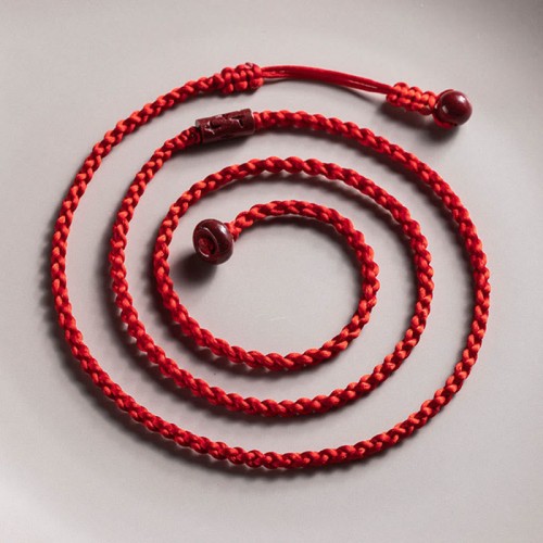 Natural Cinnabar Calm Blessing Belly Chain