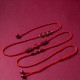 Natural Cinnabar PiXiu Blessing Belly Chain