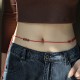 Natural Cinnabar PiXiu Blessing Belly Chain
