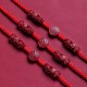 Natural Cinnabar PiXiu Blessing Belly Chain