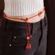 Natural Cinnabar Calm Blessing Belly Chain