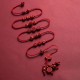 Natural Cinnabar Calm Blessing Belly Chain