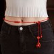 Natural Cinnabar Calm Blessing Belly Chain