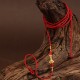 Buddha Stone 999 Gold Red String Belly Chain Buddha Stone 999 Gold Red String Belly Chain