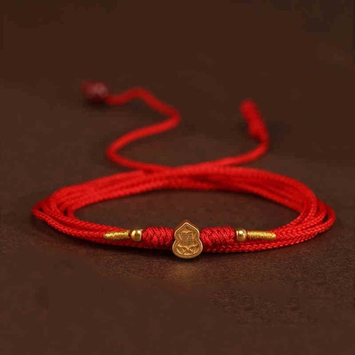 Buddha Stone 999 Gold Red String Belly Chain Buddha Stone 999 Gold Red String Belly Chain