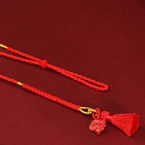 Natural Cinnabar Dragon Blessing Belly Chain