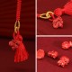 Natural Cinnabar Dragon Blessing Belly Chain
