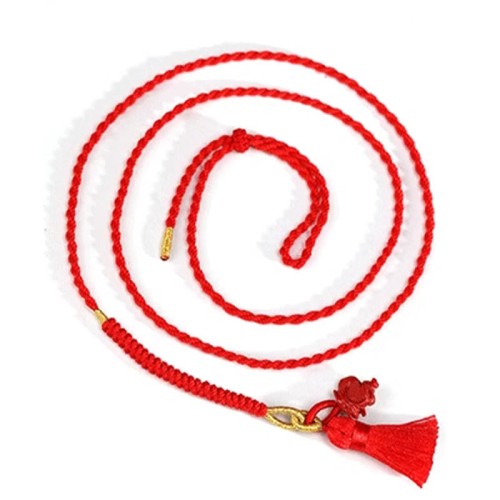 Natural Cinnabar Dragon Blessing Belly Chain