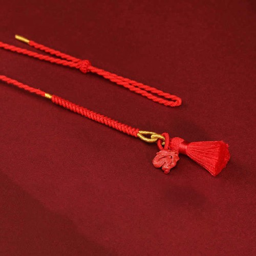 Natural Cinnabar Dragon Blessing Belly Chain