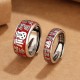 Fu Character Design Copper Luck Ring