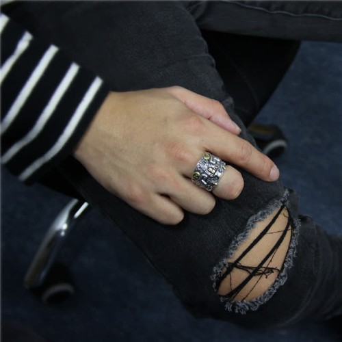 925 Silver Fengshui Kui Cattle Protection Ring