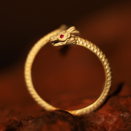 Vintage Year of the Dragon Protection Ring