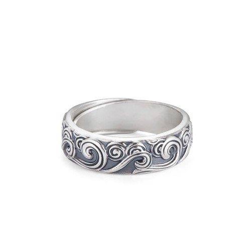 999 Silver Auspicious Clouds Blessing Ring 999 Silver Auspicious Clouds Blessing Ring