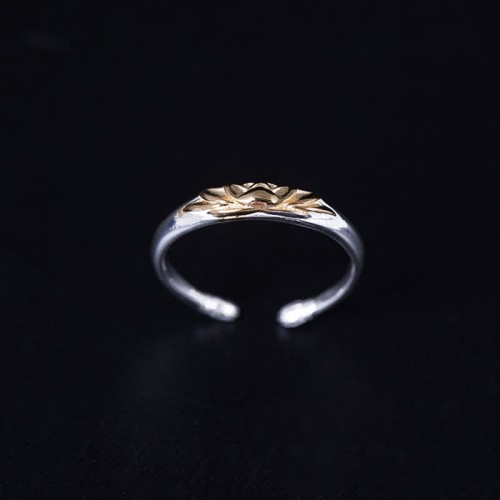 925 Silver Lotus Flower New Beginning Ring