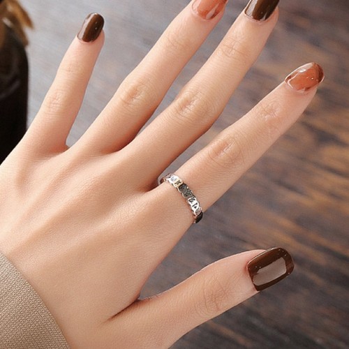 925 Silver Six True Words Wisdom Ring