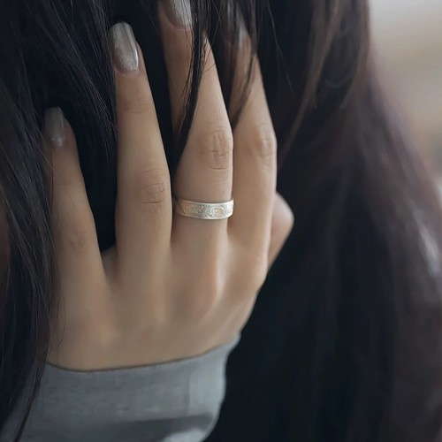 Buddha Stone Gold-Painted Peaceful Ring Buddha Stone Gold-Painted Peaceful Ring
