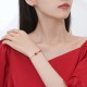 Flash Sale-925 Silver Year of the Dragon Cinnabar Red Agate Ring Set