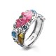 925 Silver Koi Fish Lotus Prosperity Ring