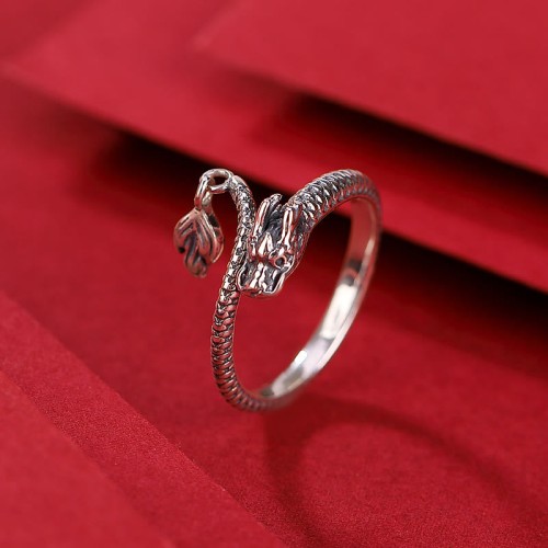 Vintage Year of the Dragon Protection Ring