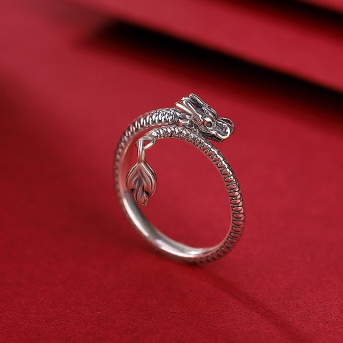 Vintage Year of the Dragon Protection Ring