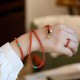 925 Sterling Silver Plated Gold Red Agate Confidence Set