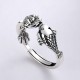 925 Silver Koi Lotus Success Ring 925 Silver Koi Lotus Success Ring