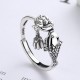 925 Silver Koi Lotus Success Ring 925 Silver Koi Lotus Success Ring