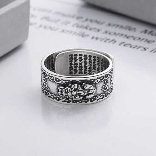 925 Silver PiXiu Wealth Ring