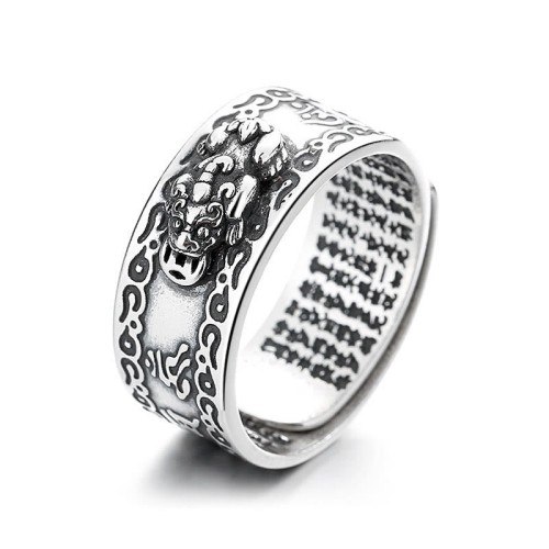 925 Silver PiXiu Wealth Ring