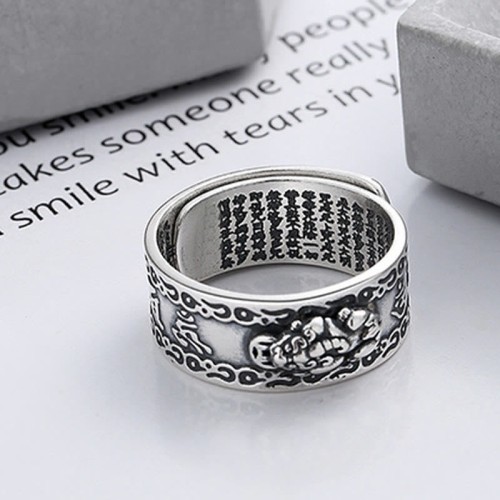925 Silver PiXiu Wealth Ring