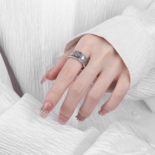 925 Silver PiXiu Wealth Ring