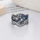 925 Silver Phoenix Peony Luck Ring
