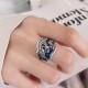 925 Silver Phoenix Peony Luck Ring