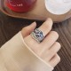 925 Silver Phoenix Peony Luck Ring