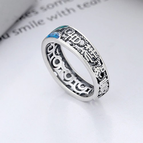 925 Sterling Silver Koi Lotus Luck Ring 925 Sterling Silver Koi Lotus Luck Ring