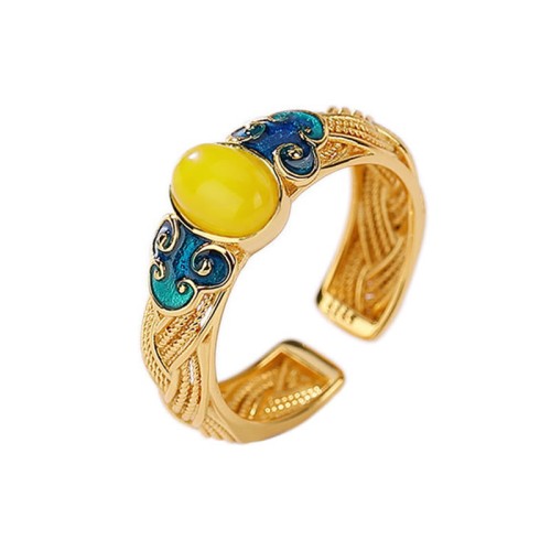 Amber Copper Auspicious Focus Ring Amber Copper Auspicious Focus Ring
