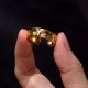 Golden Meditation Buddha Serenity Copper Ring Golden Meditation Buddha Serenity Copper Ring