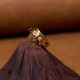 Golden Meditation Buddha Serenity Copper Ring Golden Meditation Buddha Serenity Copper Ring