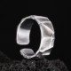 999 Silver Protection Adjustable Ring